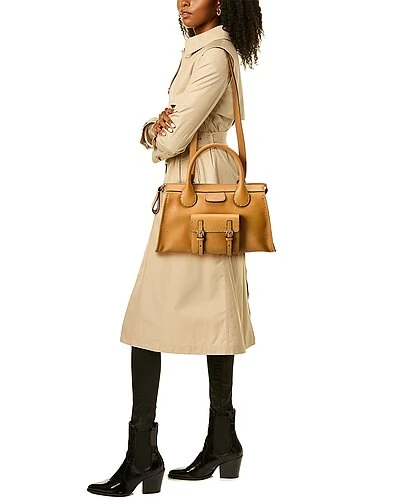 Chloé Edith Day Medium Leather Satchel Women - Image 4