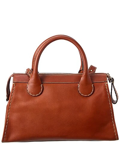 ChloƩ Edith Day Medium Leather Satchel Women - Image 2