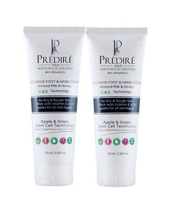 Predire Paris 2.53oz CBD Infused Foot & Hand Cream Set Of 2 Women