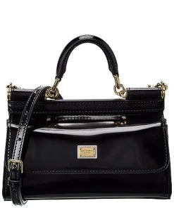 Dolce & Gabbana Sicily Small Patent Satchel Women