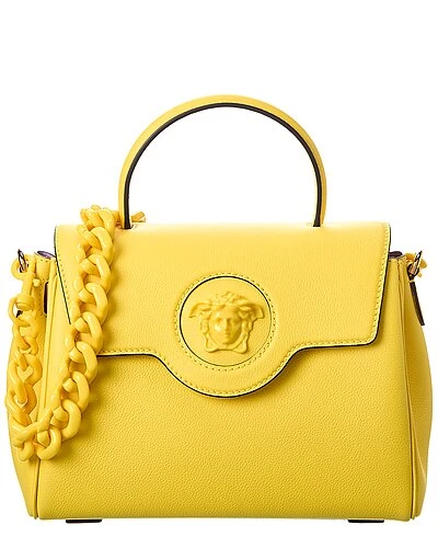 Versace La Medusa Medium Leather Satchel Women