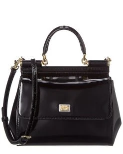 Dolce & Gabbana Sicily Small Patent Satchel Women