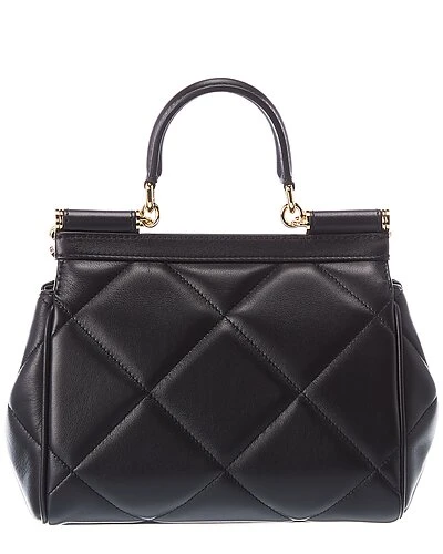 Dolce & Gabbana Quilted Sicily Small Leather Satchel Women - Image 2