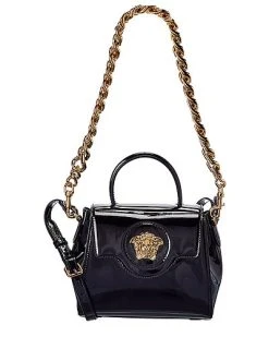 Versace La Medusa Small Patent Satchel Women