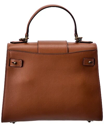 MOSCHINO Baroque Buckle Large Leather Satchel Women - Image 2