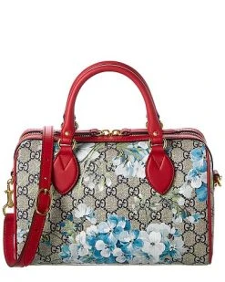 Gucci GG Blooms Supreme Canvas & Leather Satchel Women