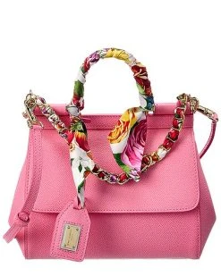 Dolce & Gabbana Sicily Small Leather Satchel Women