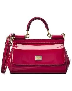 Dolce & Gabbana Sicily Small Patent Satchel Women