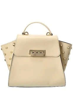 AC Zac Posen Eartha Top Handle Pearl Lady Leather Satchel Women
