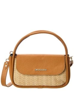 Persaman New York Milano Top Handle Leather Satchel Women
