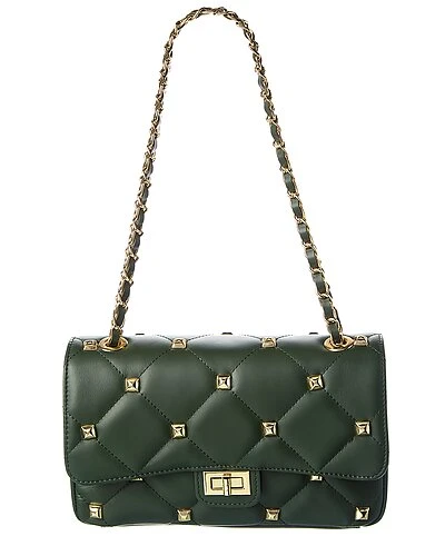 Persaman New York Claire Studded Quilted Leather Satchel Women