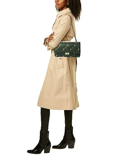 Persaman New York Claire Studded Quilted Leather Satchel Women - Image 4