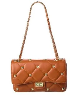 Persaman New York Claire Studded Quilted Leather Satchel Women