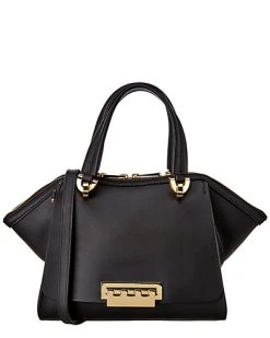 Zac Posen Eartha Iconic Small Double Handle Leather Satchel Women