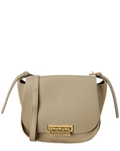 Zac Posen Eartha Iconic Leather Saddle Bag Women