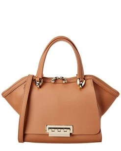 Zac Posen Eartha Iconic Small Double Handle Leather Satchel Women