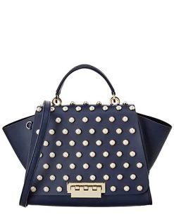 Zac Posen Eartha Iconic Soft Top Handle Leather Satchel Women
