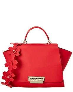 Zac Posen Eartha Iconic Soft Top Handle Leather Satchel Women