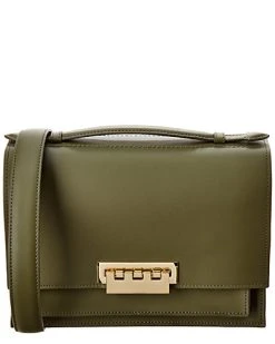 Zac Posen Earthette Accordion Leather Shoulder Bag Women