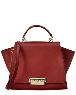 Zac Posen Eartha Iconic Soft Top Handle Leather Satchel Women