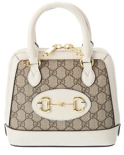 Gucci Horsebit 1955 Mini GG Supreme Canvas & Leather Top Handle Bag Women
