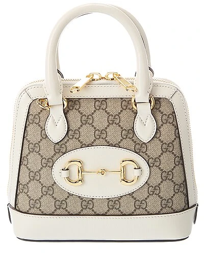 Gucci Horsebit 1955 Mini GG Supreme Canvas & Leather Top Handle Bag Women