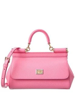 Dolce & Gabbana Sicily Small Leather Satchel Women