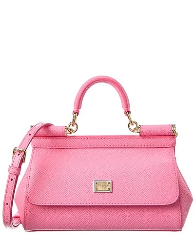 Dolce & Gabbana Sicily Small Leather Satchel Women