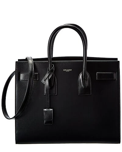 Saint Laurent C De Jour Small Leather Satchel Women
