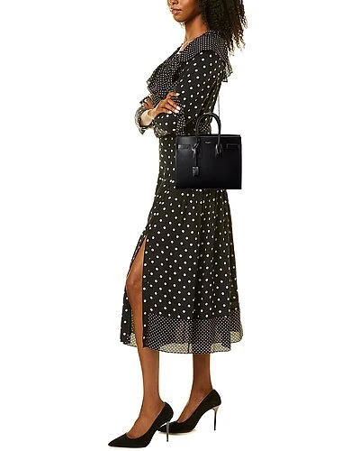 Saint Laurent C De Jour Small Leather Satchel Women - Image 4