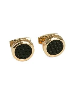 Bey-Berk Rose Gold Plated Cufflinks Men