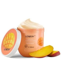 Lovery Mango Whipped Body Butter, 12oz Ultra Hydrating Shea Butter Body Cream Women