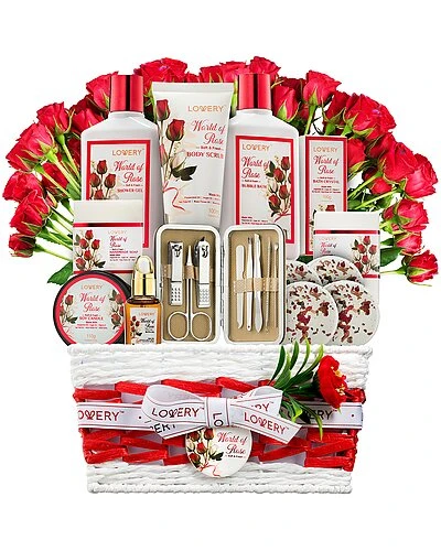 Lovery Red Rose 35pc Bath & Body Spa Gift Women