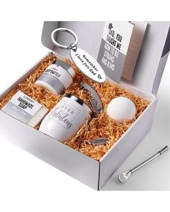 Lovery Personalized Gifts For Men, Spa Gift With Wine Tumbler, Self Care Kit Women