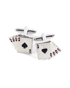 Bey-Berk Poker Cufflinks Men