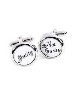 Bey-Berk Guilty & Not Guilty Cufflinks Men