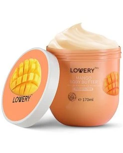 Lovery Mango Whipped Body Butter, 2 Pack Ultra Hydrating Shea Body Cream Women
