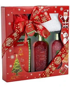 Lovery Red Rose & Jasmine Christmas Home Spa Set Women