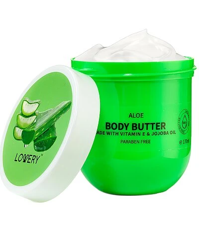 Lovery Aloe Body Butter - Ultra Hydrating Shea Butter Body Cream, Whipped Lotion Women - Image 2
