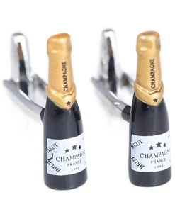 Bey-Berk Champagne Bottle Cufflink Men