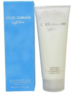 Dolce & Gabbana And Gabbana 6.7oz Light Blue Refreshing Body Cream Women