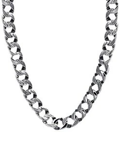 Jane Basch Steel Necklace Men