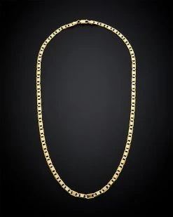 14K Italian Gold Valentino Chain Necklace Men