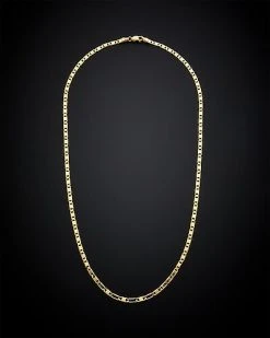14K Italian Gold Valentino Chain Necklace Men