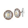 ALOR Gentlemens 18K & Stainless Steel Cufflinks