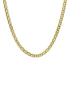 Adornia 14K Plated Mariner Chain Necklace Men