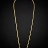 14K Italian Gold Franco Link Necklace Men