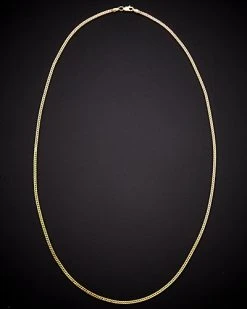 14K Italian Gold Link Necklace Men